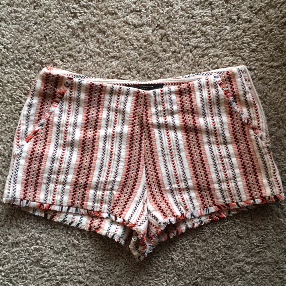 Zara striped shorts